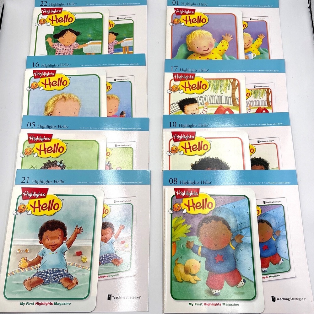 Highlights Hello Magazine Set Lot 8 Infants Toddlers Kids Educational Learning
